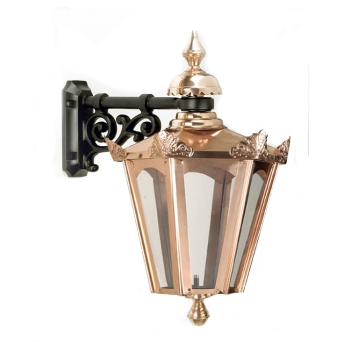 Copper Suspended Hexagonal Wall Lantern - LF1072/M/COP