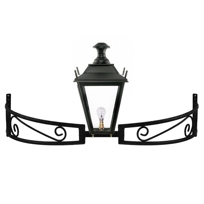 Black Dorchester Bow Bracket Lantern -  LF1092/DORC/BLK