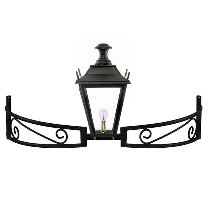 Black Dorchester Bow Bracket Lantern