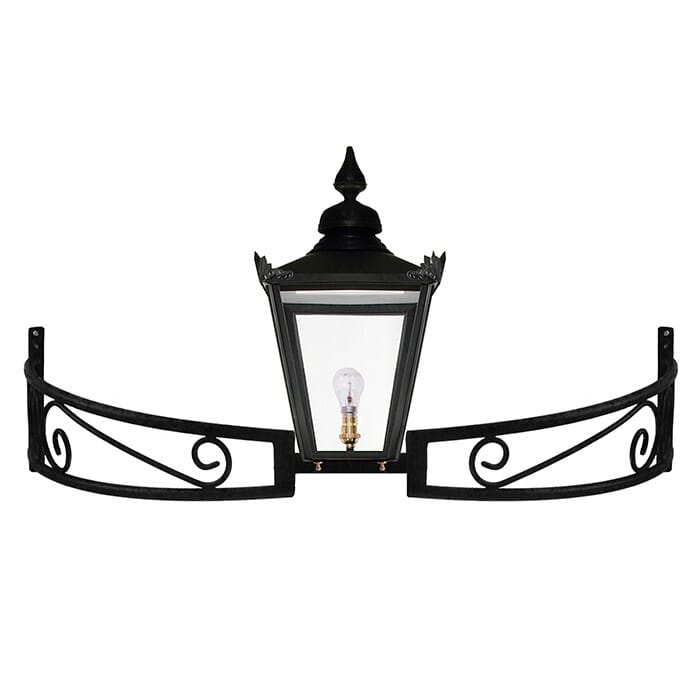 Black Victorian Bow Bracket Lantern - LF1092/VIC/BLK