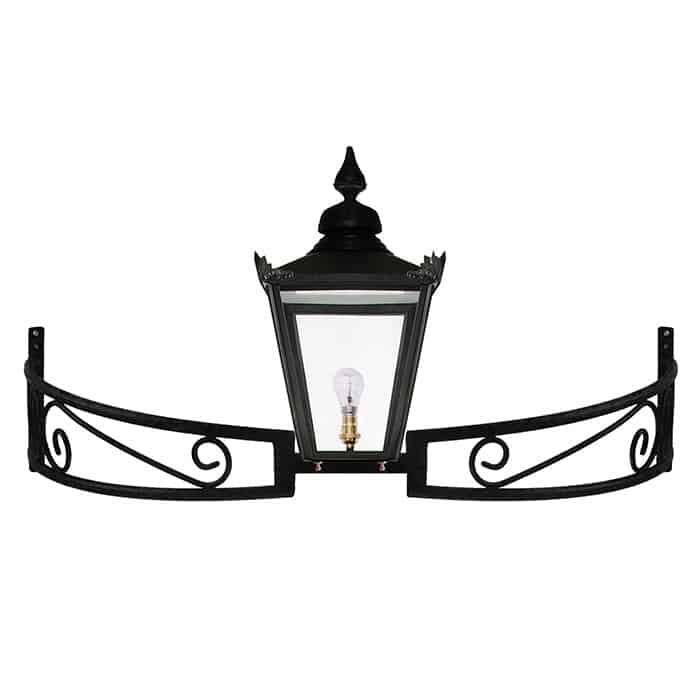 LF1092/VIC/BLK Bow Bracket Lantern