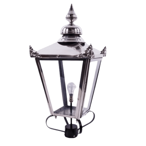 Polished Nickel Victorian Square Lantern - Extra Large  - LF1075/PN