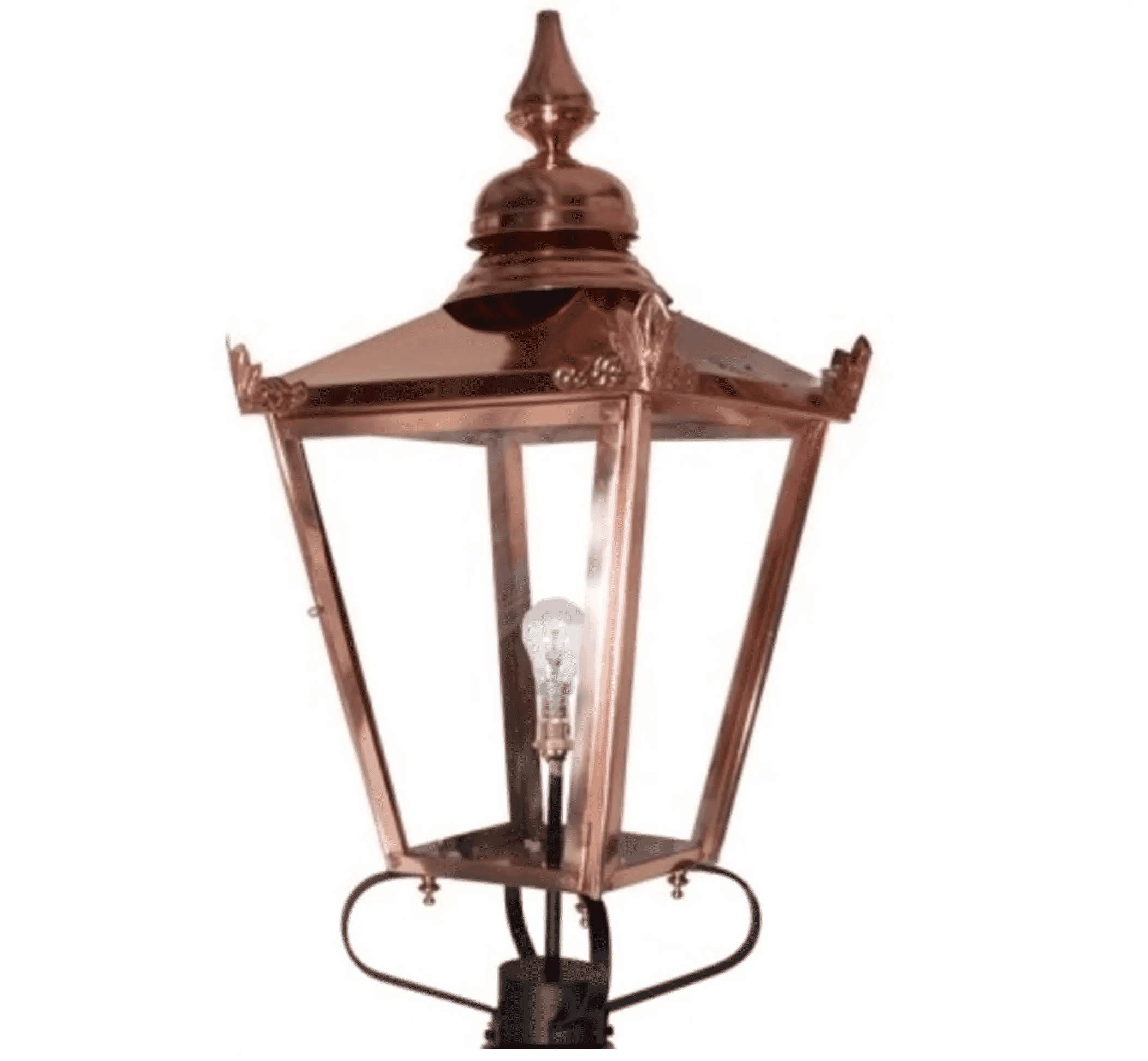 Copper Victorian Square Lantern - Extra Large - LF1076