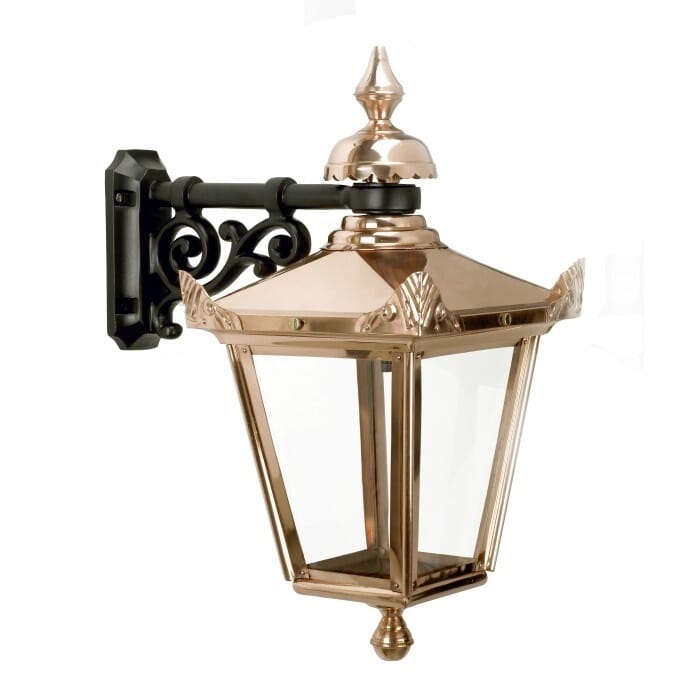 Polished Copper Suspended Wall Lantern - LF1070/COP