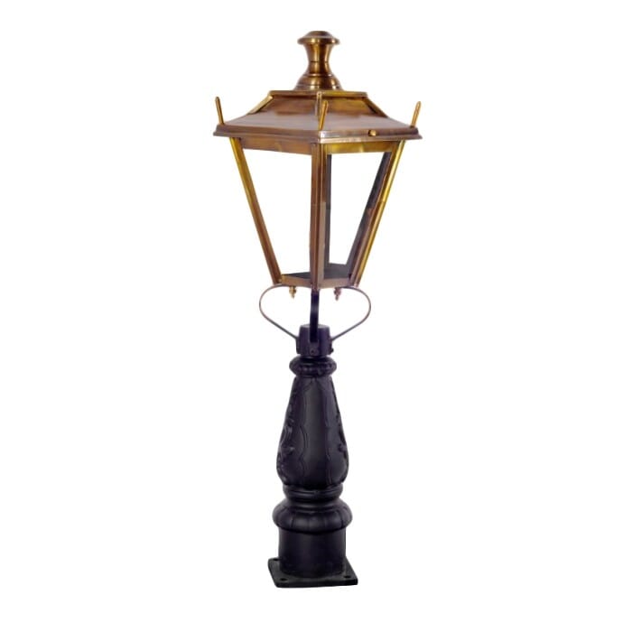 Brass Dorchester Patio Balustrade or Driveway Lantern and Post  - LF1004/LF1045/A/S