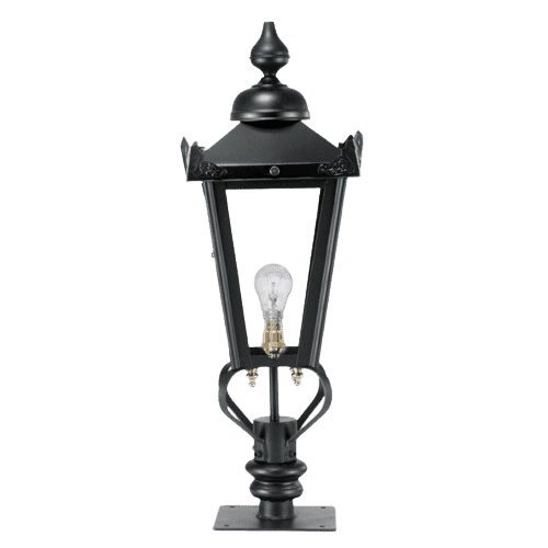 Black Victorian Lantern On Pillar Bracket - Small - LF1005/S/LF1050