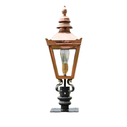 Copper Harrogate Lantern On Pillar Bracket - Small - LF1005/S/LF1085/CPL