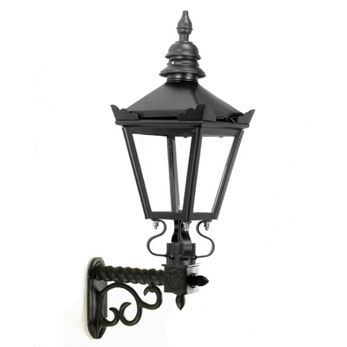 Traditional Black Harrogate Lantern On Royale Bracket - Small - LF1003/S/LF1085/BLK