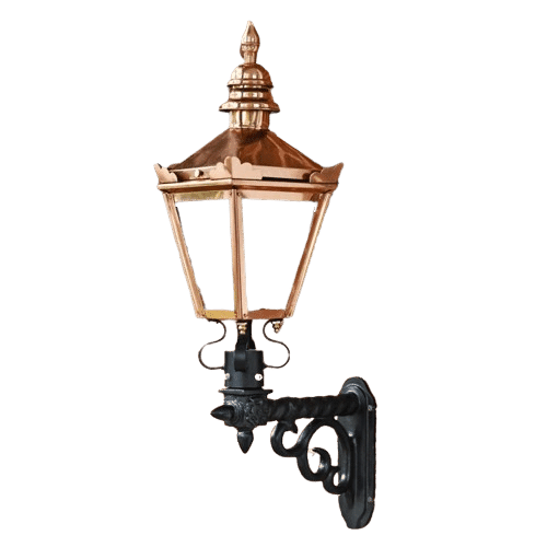 Traditional Copper Harrogate Lantern On Royale Bracket - Small - LF1003/S/LF1085/CPL