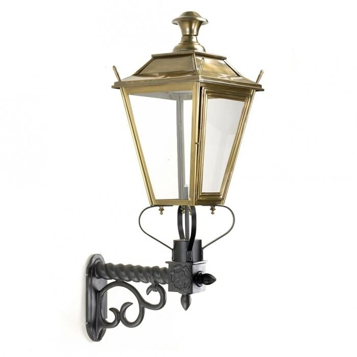 Traditional Brass Dorchester Lantern On Royale Bracket - Small - LF1003/S/LF1045/A/S