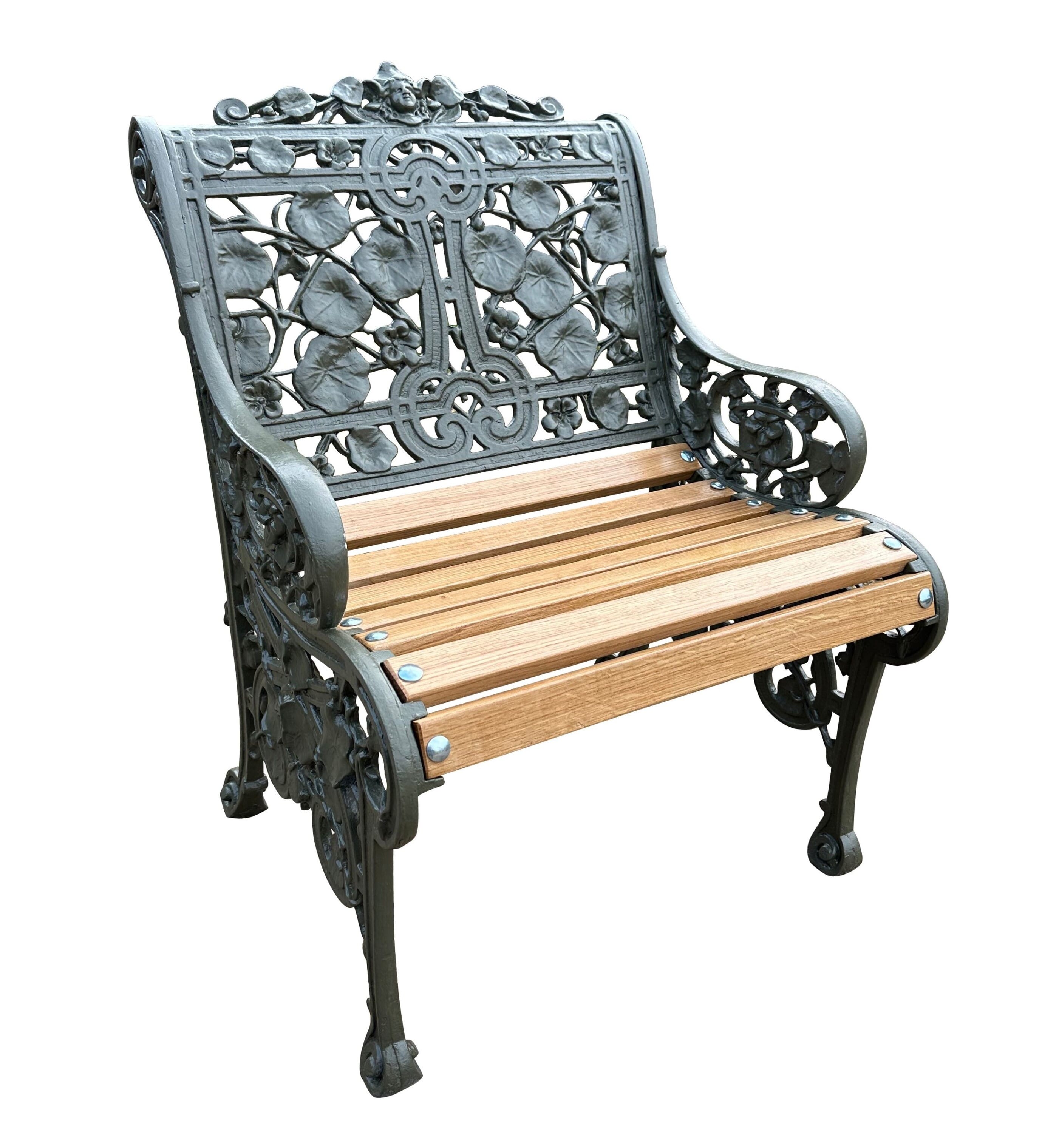 Coalbrookdale Nasturtium Outdoor Garden Cast Metal Chair - 10172