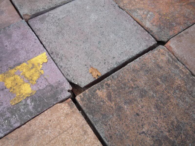 Slightly Damaged Antique Used Quarry Tiles - 3719