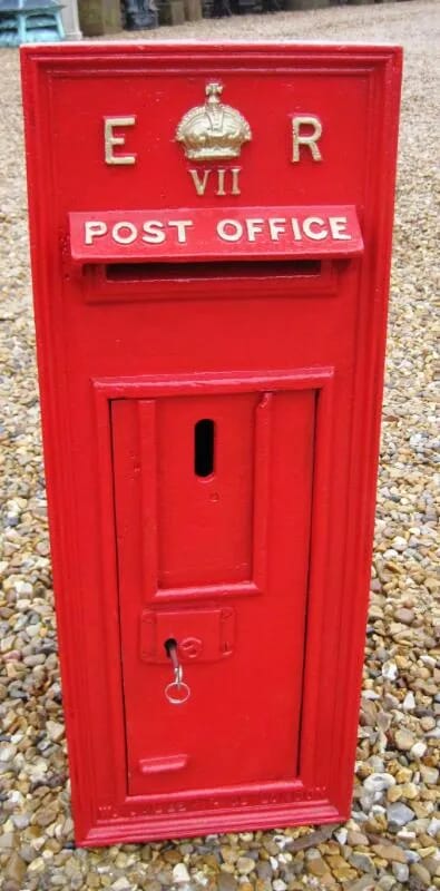 Royal Mail Wall Mounted Antique Post Box Edward 7th  - 3717