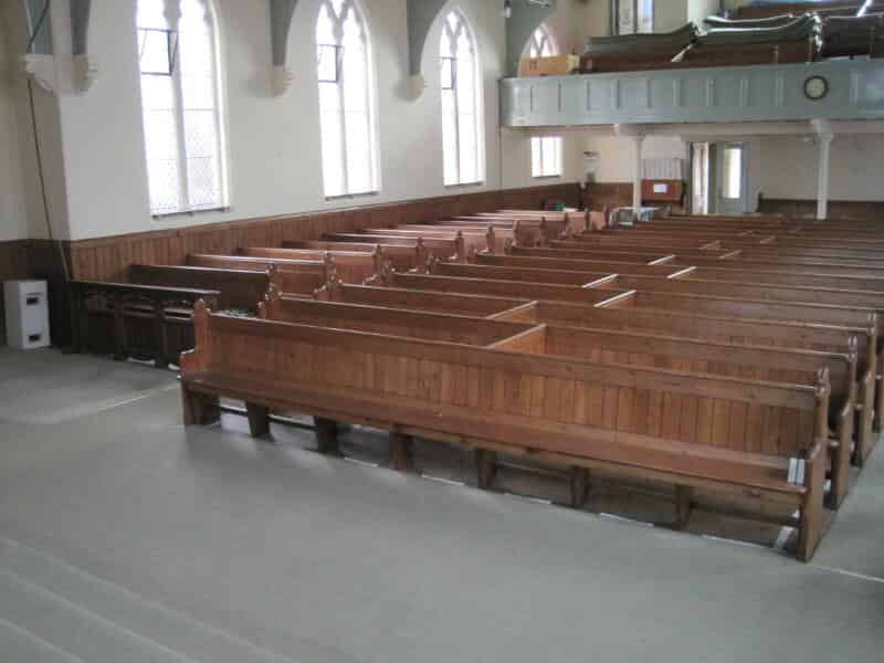 Complete Set of Antique Church Pews