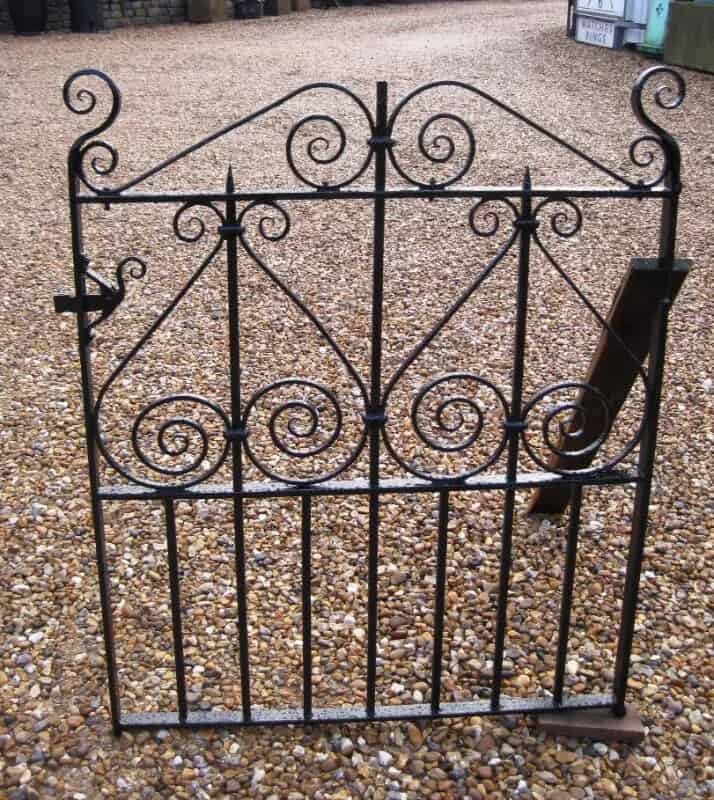 Victorian Antique Wrought Iron Garden Pedestrian Gate