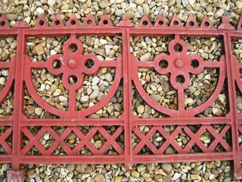 Large run of Cast Iron Reclaimed Antique Gothic Railings 