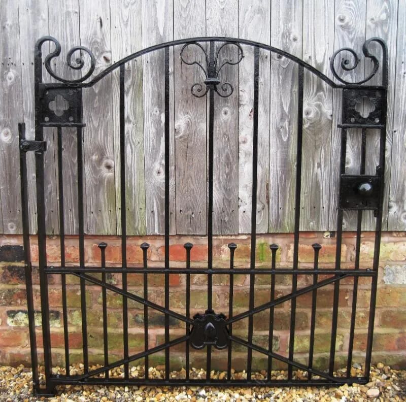 Reclaimed Antique Wrought Iron Gothic Pedestrian Gate