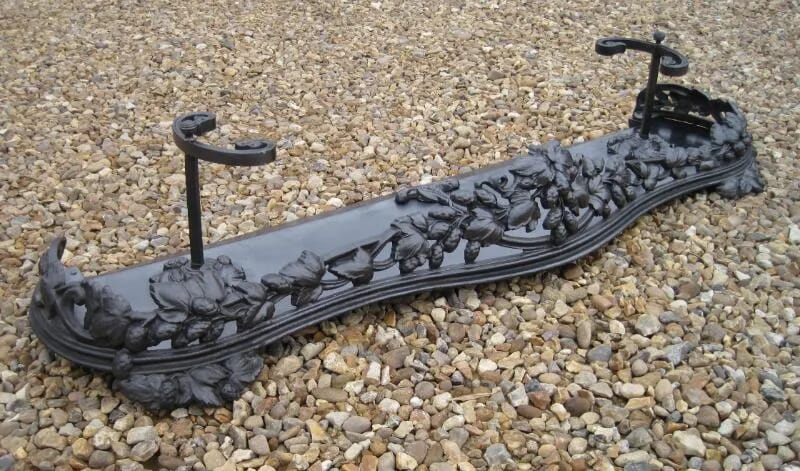 Original Antique Cast Iron Fender - 4587