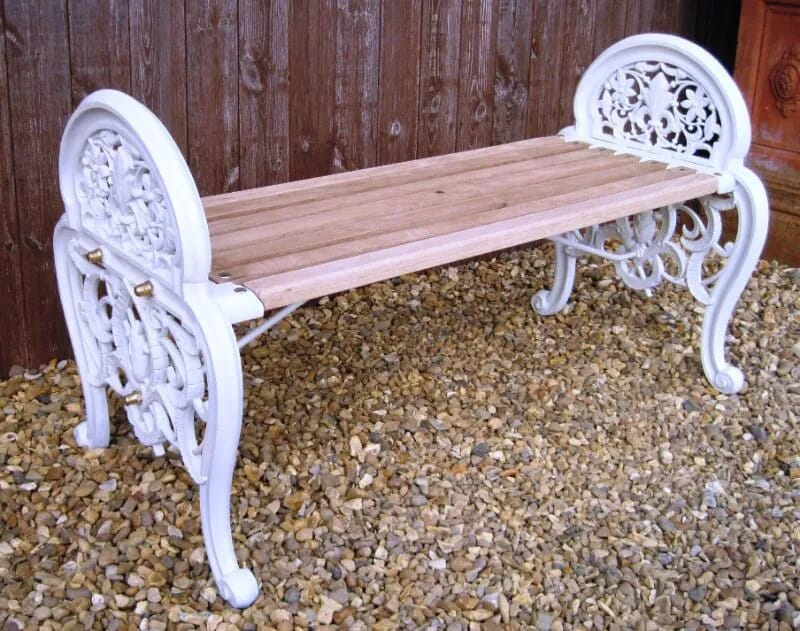 Very Rare Original Moresque Pattern Coalbrookdale Garden Bench - 4466