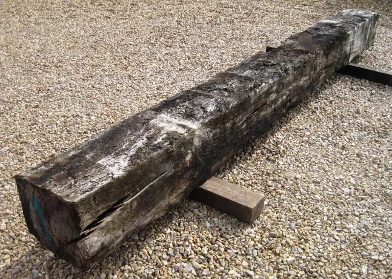 Fireplace Antique Beam made of solid english timber - 4624