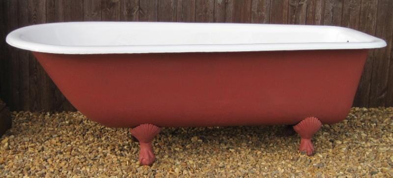Fully Refurbished Antique Original roll top cast iron bath - 4572