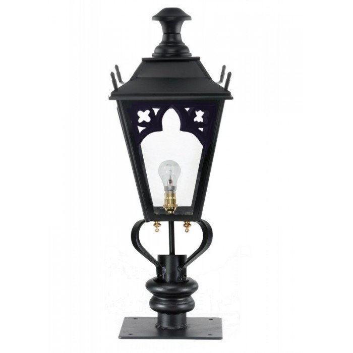 Black Gothic Lantern On Pillar Bracket - Large  - LF1005/L/LF1082/BLK