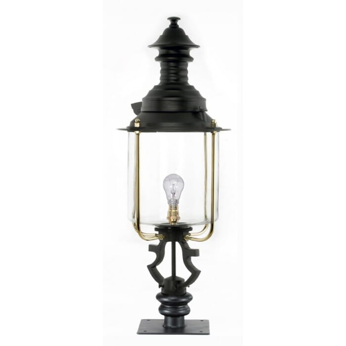 Black Belgravia Lantern On Pillar Bracket - Large - LF1005/L/LF1090/L