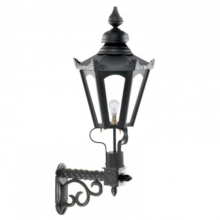 Traditional Hexagonal Lantern On Royale Bracket - Medium - LF1003/M/LF1057