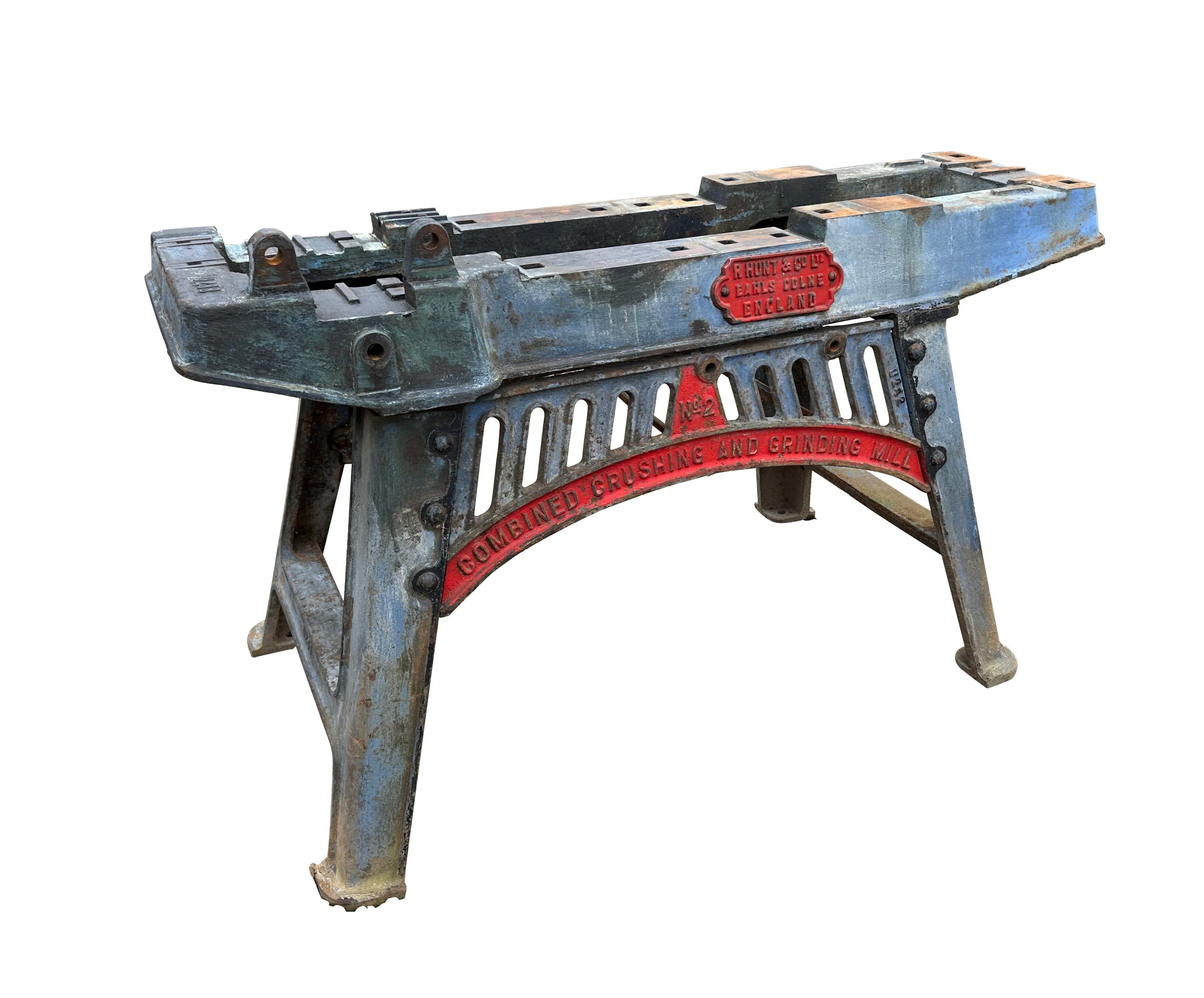 Original Cast Iron Industrial R Hunt Table Base - 10143