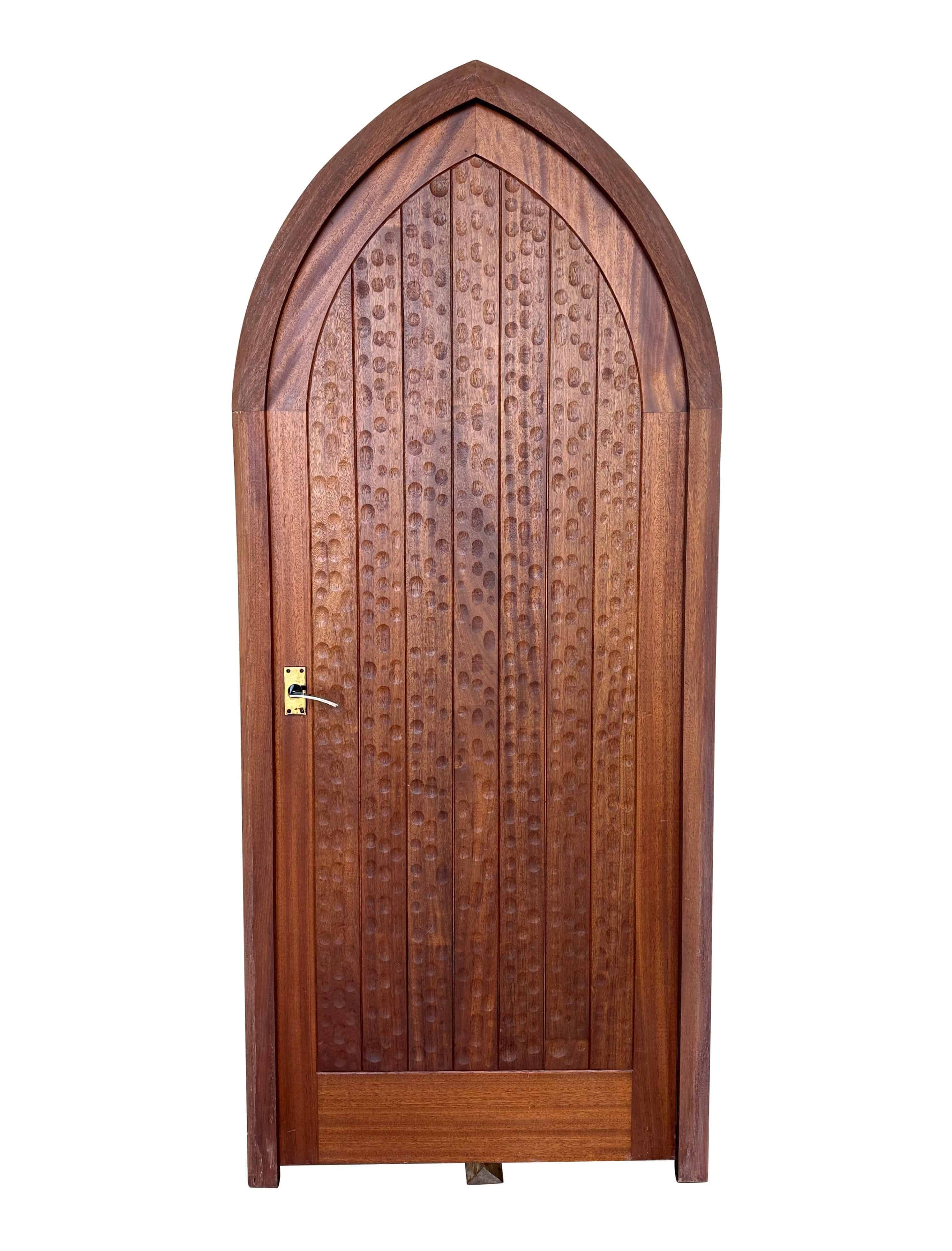 Salvaged Original Hardwood Door and Frame