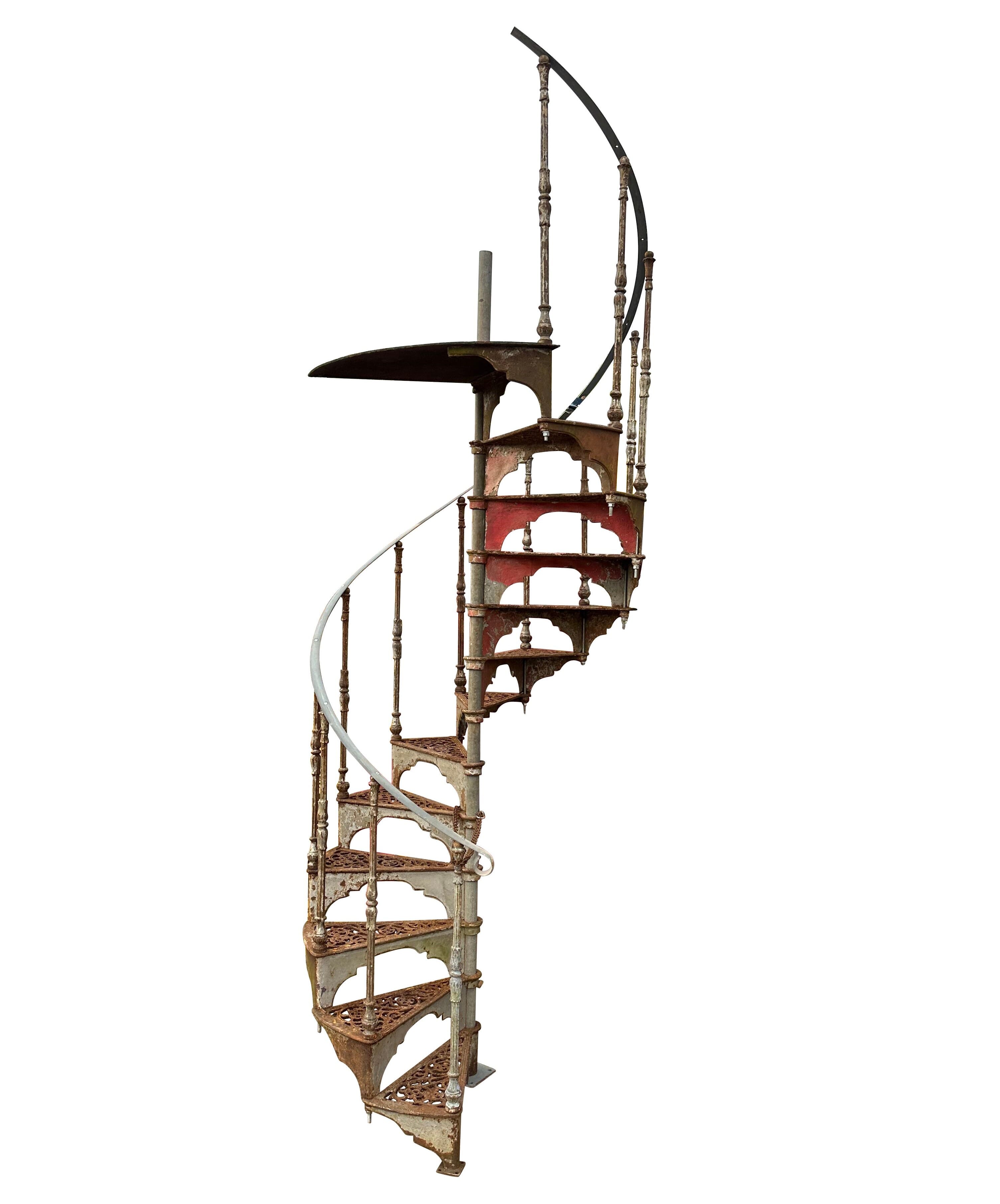 Reclaimed Genuine Haywards Cast Iron Spiral Staircase - 10116