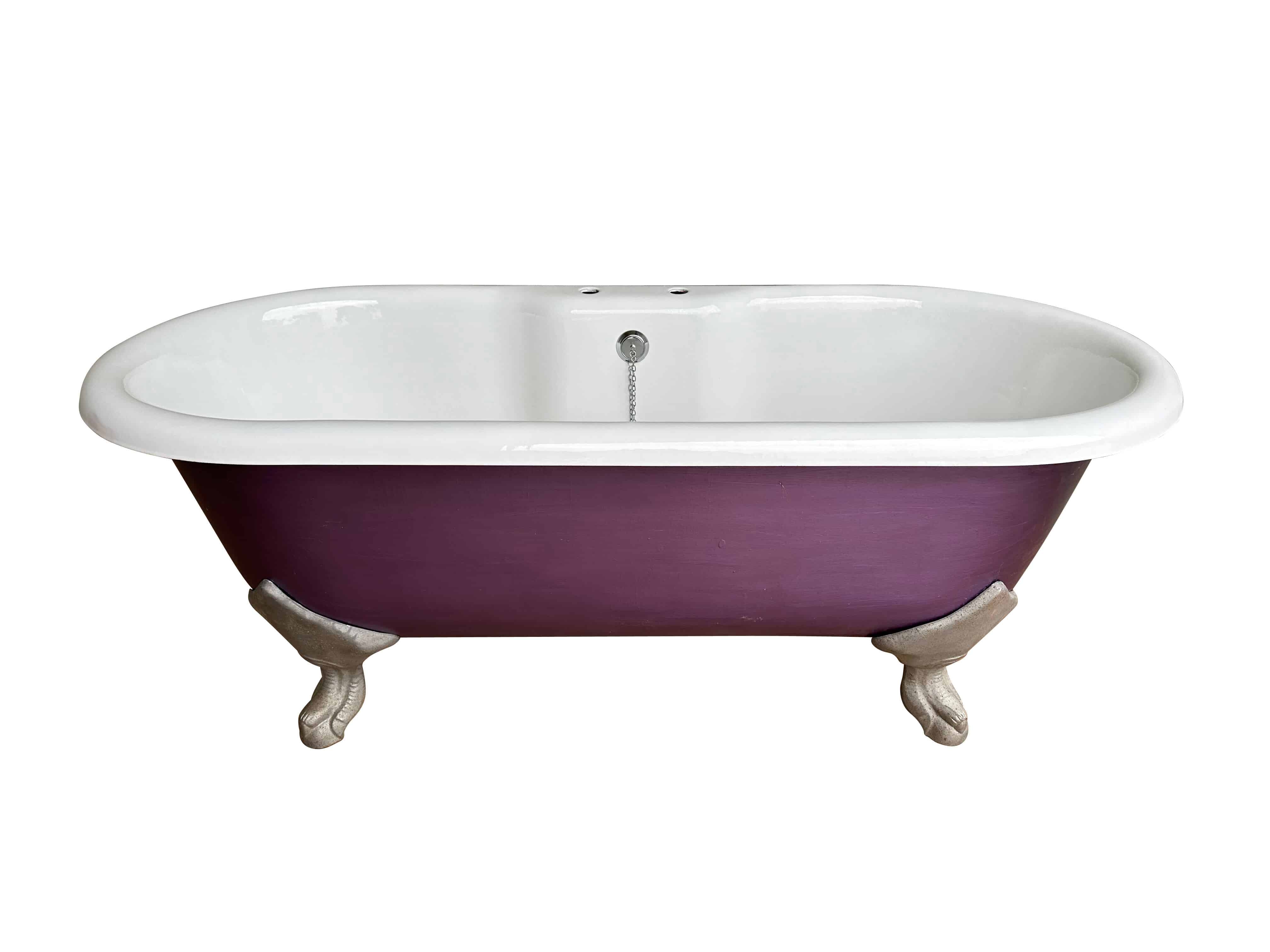 Reclaimed Cast Iron Double Ended Roll Top Bath