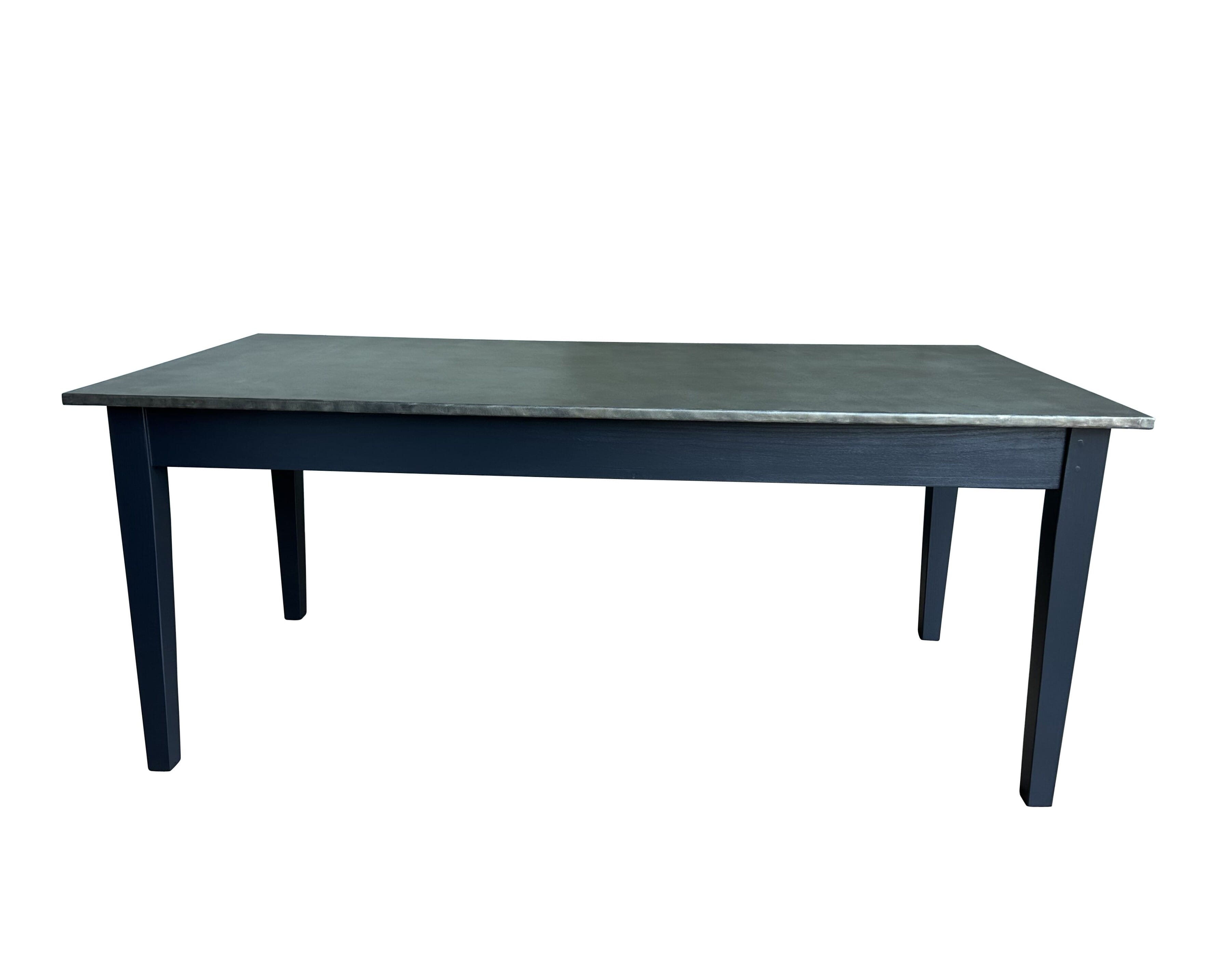 Handmade Bespoke Antique Zinc Kitchen Table - D2165