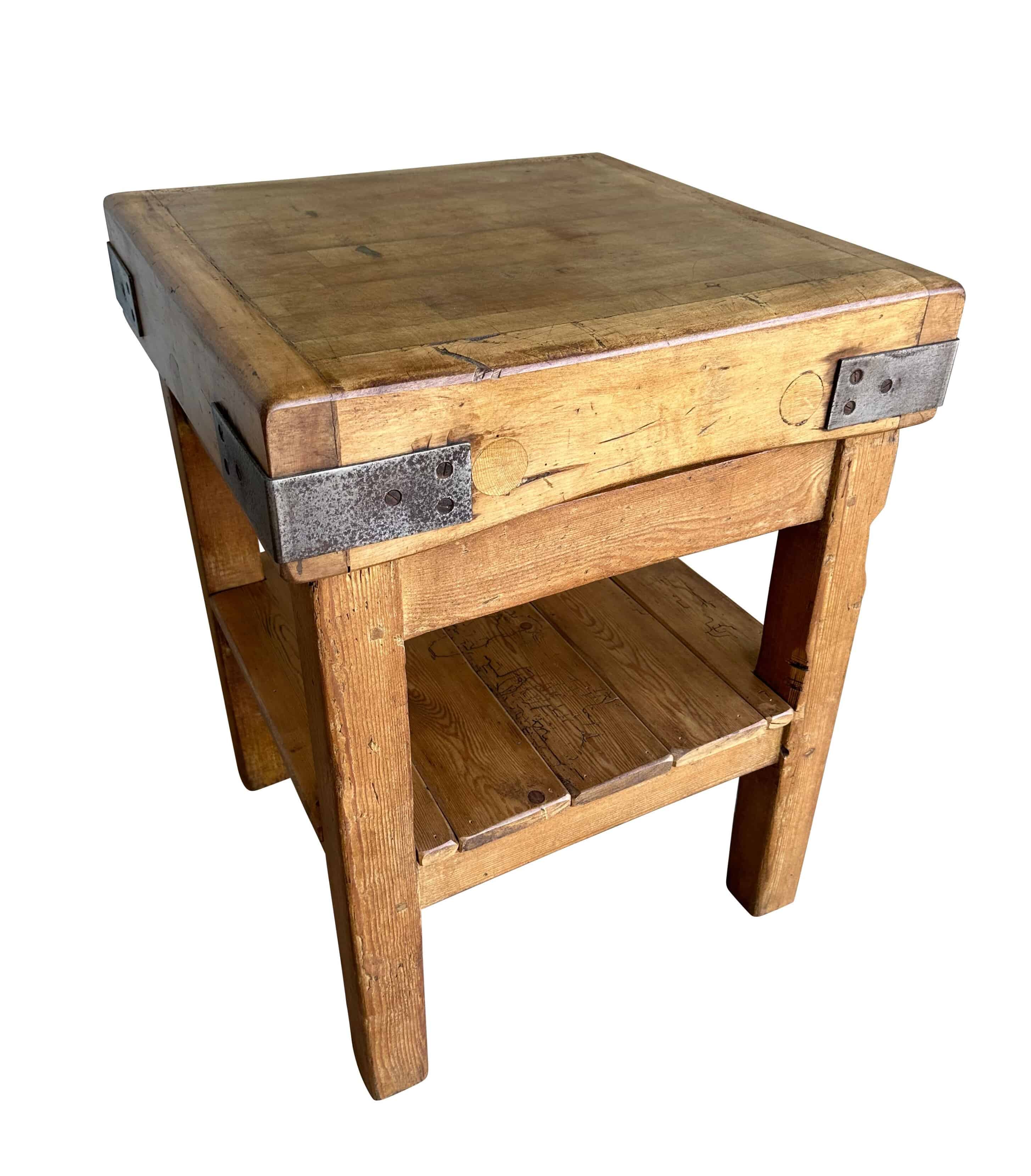 Original Kitchen Maple Butchers Chopping Block on Base