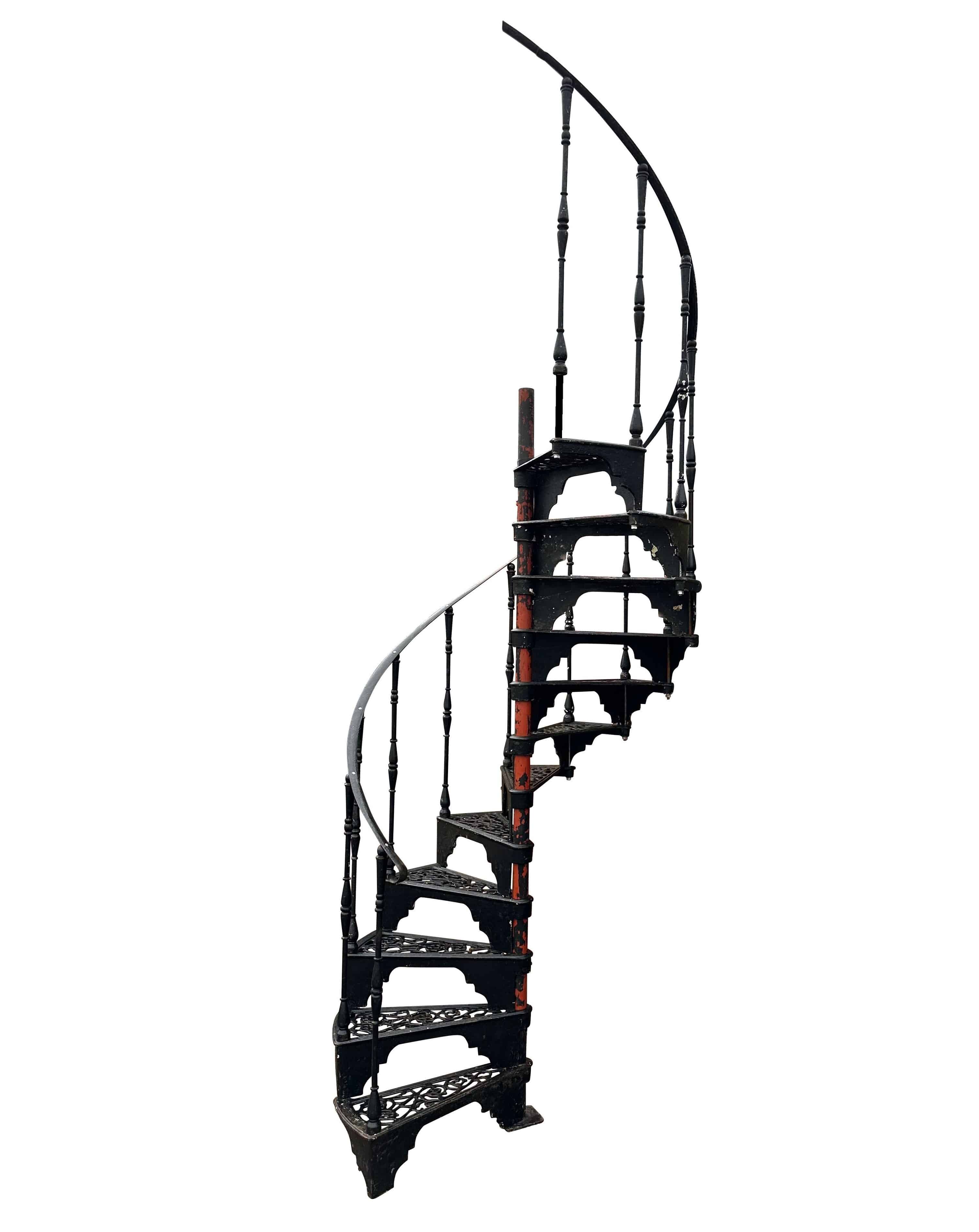 Reclaimed Genuine Cast Iron Spiral Staircase