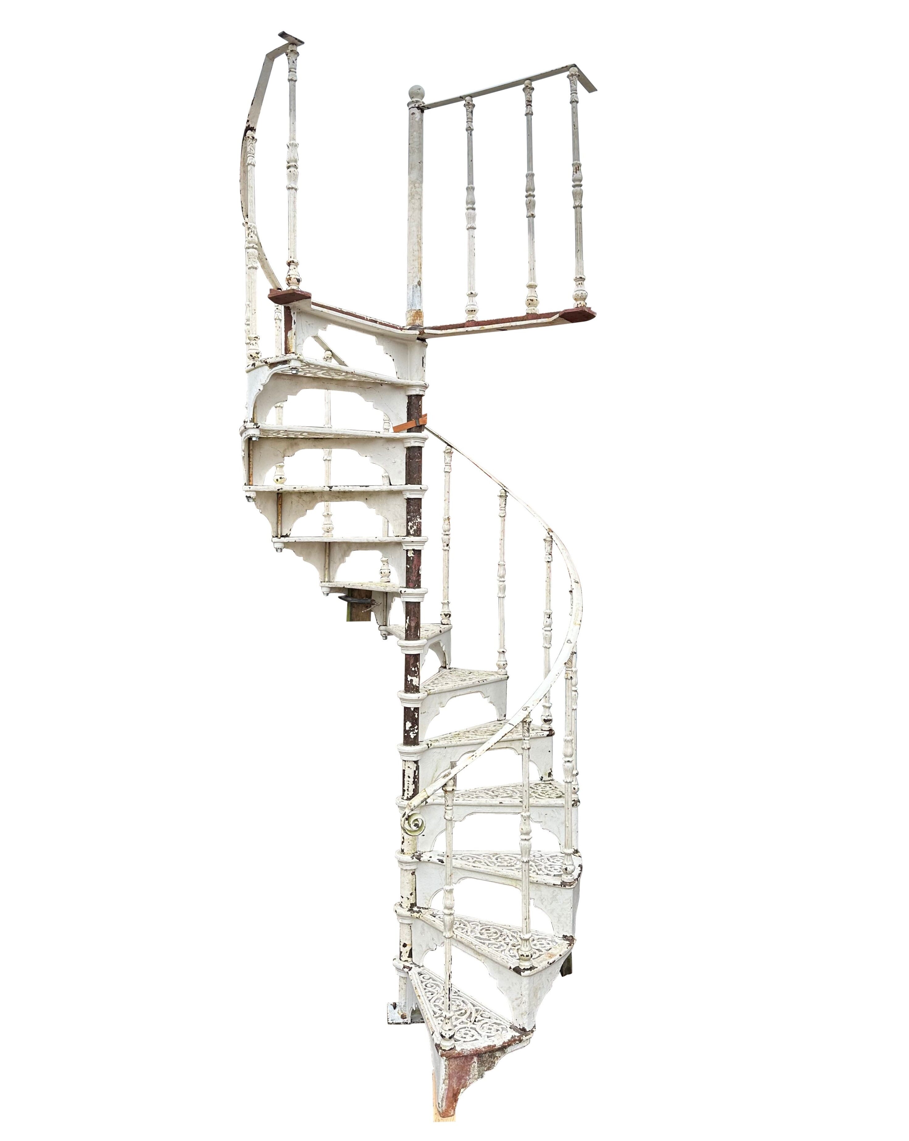 Reclaimed Safety Stairways Cast Iron Spiral Staircase - 10118