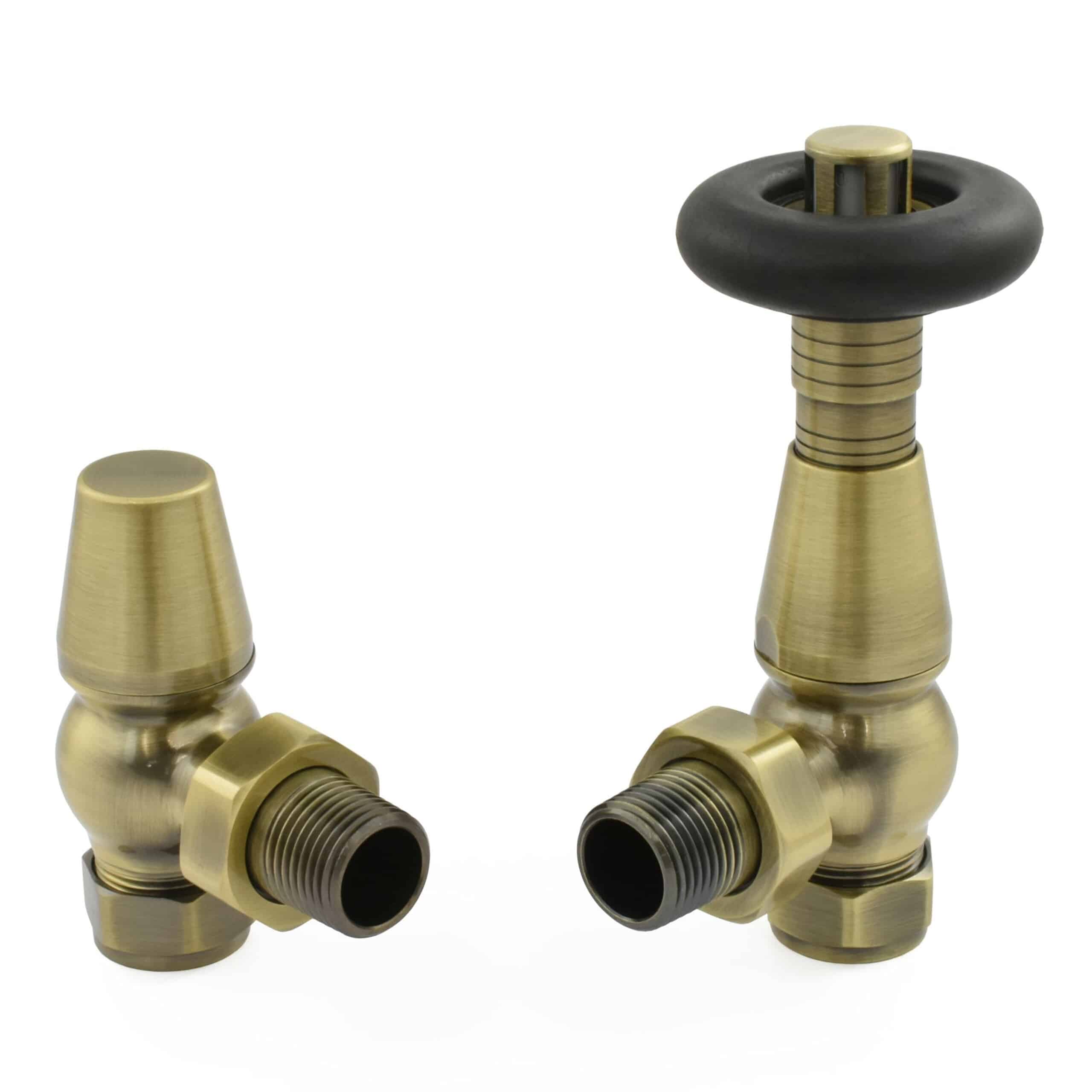 Antique Brass Thermostatic Jaguar Radiator Valves