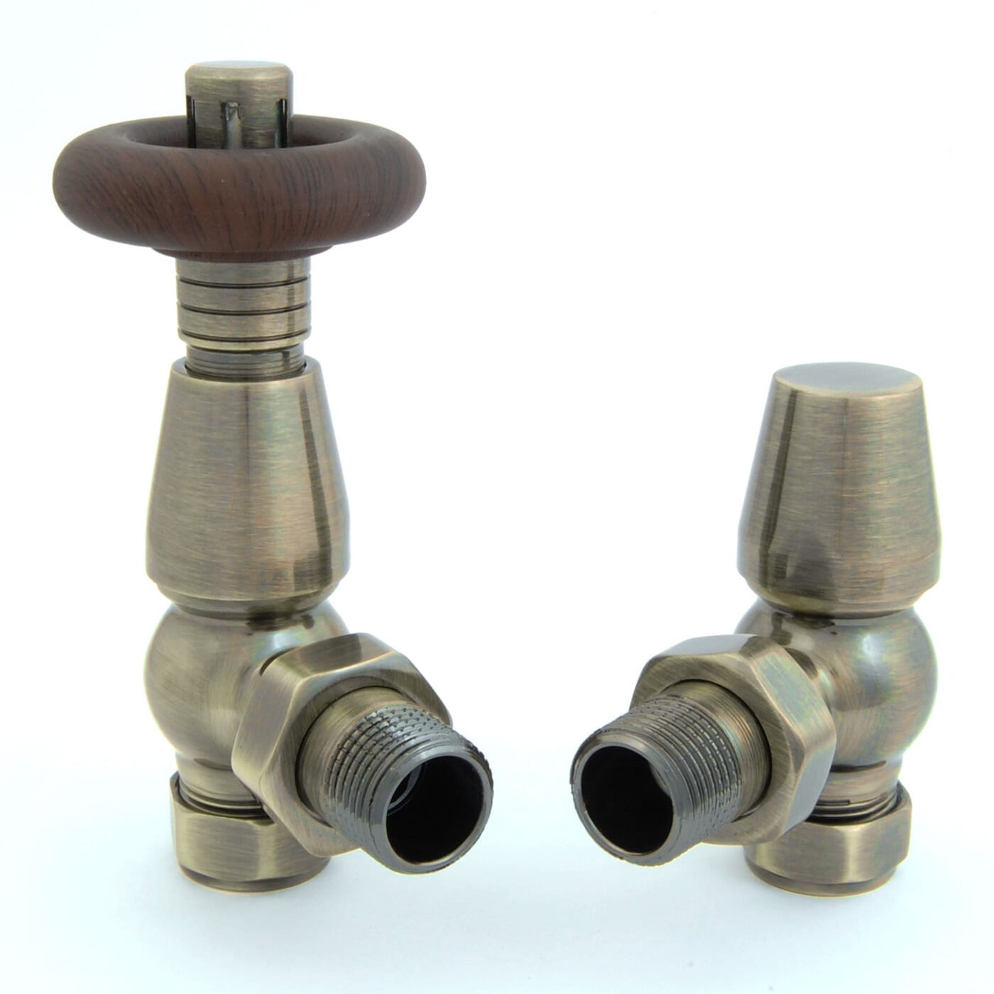 Antique Brass Bentley Radiator Valves - Benab