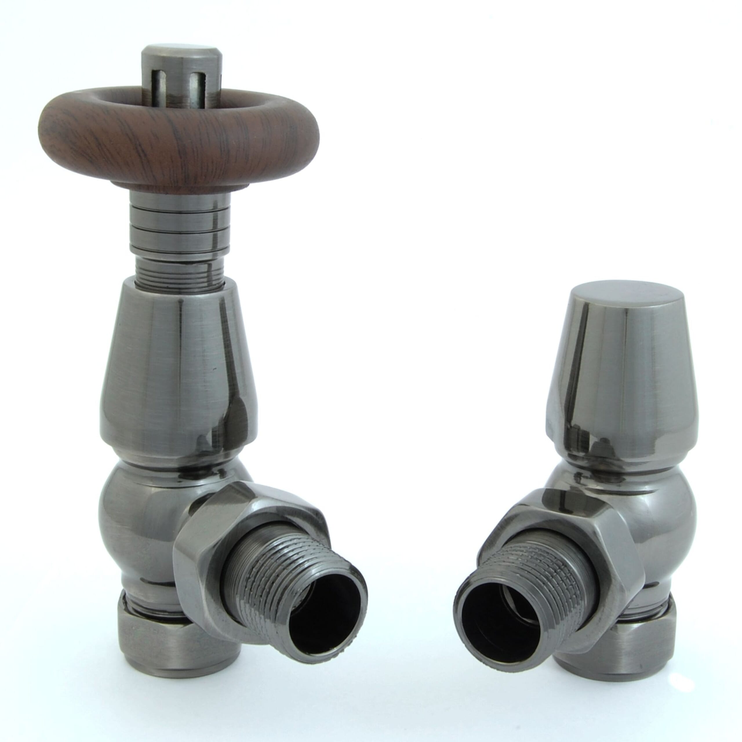 Black Nickel Bentley Radiator Valves - Benbn
