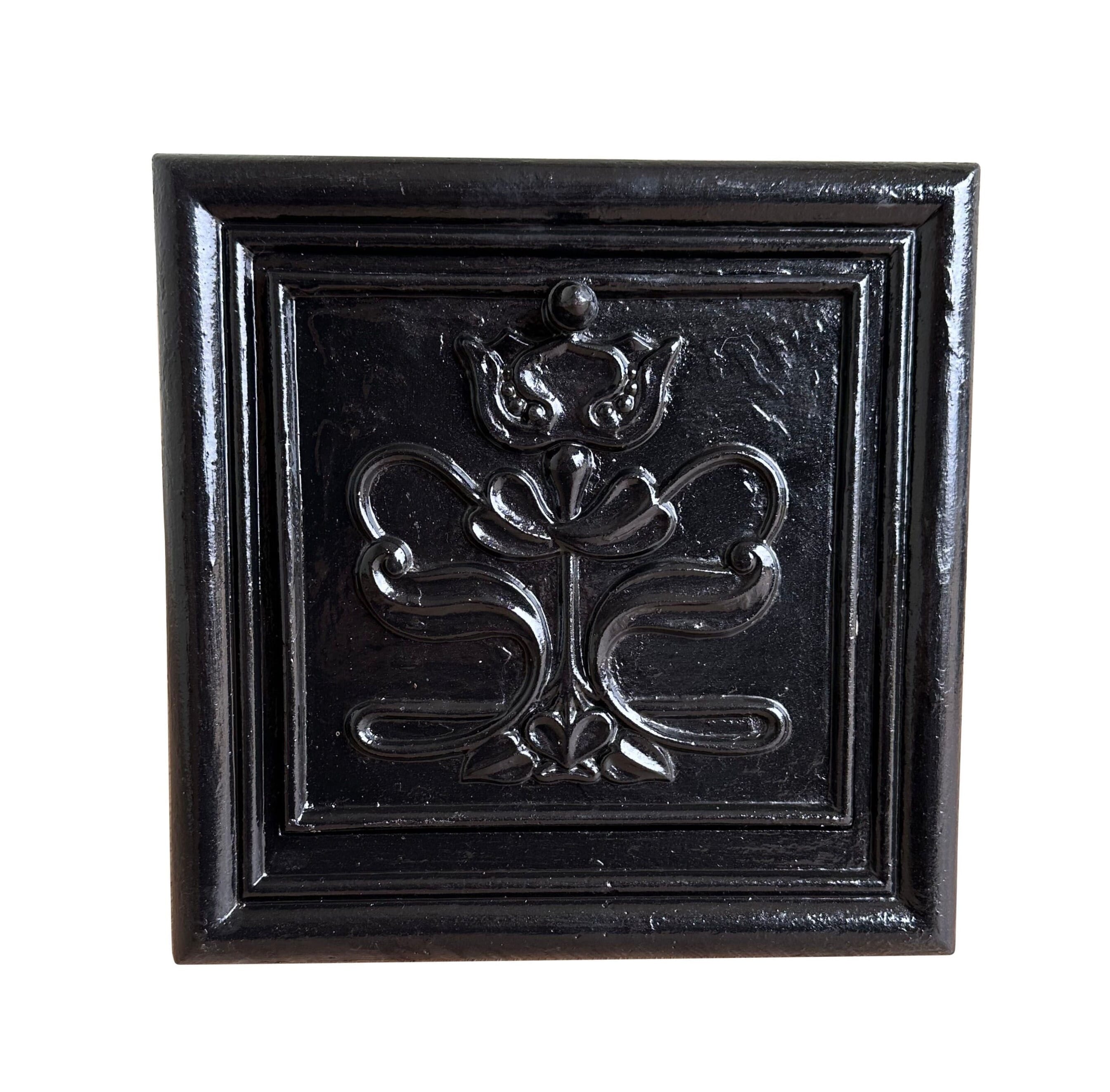 Original Antique Cast Iron Art Nouveau Wall Air Vent  - 10231A