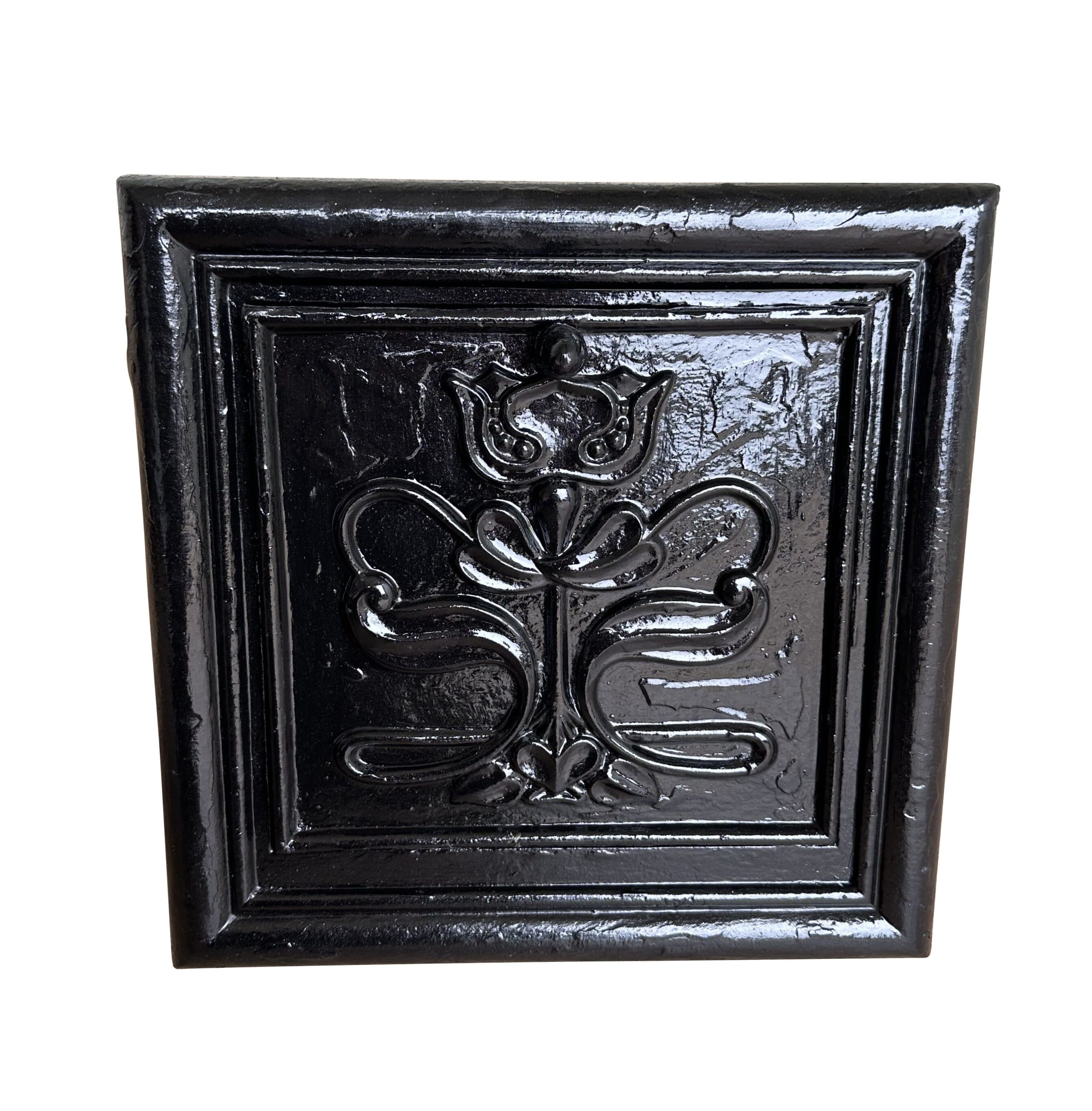 Antique Cast Iron Art Nouveau Original Wall Air Vent  - 10231D
