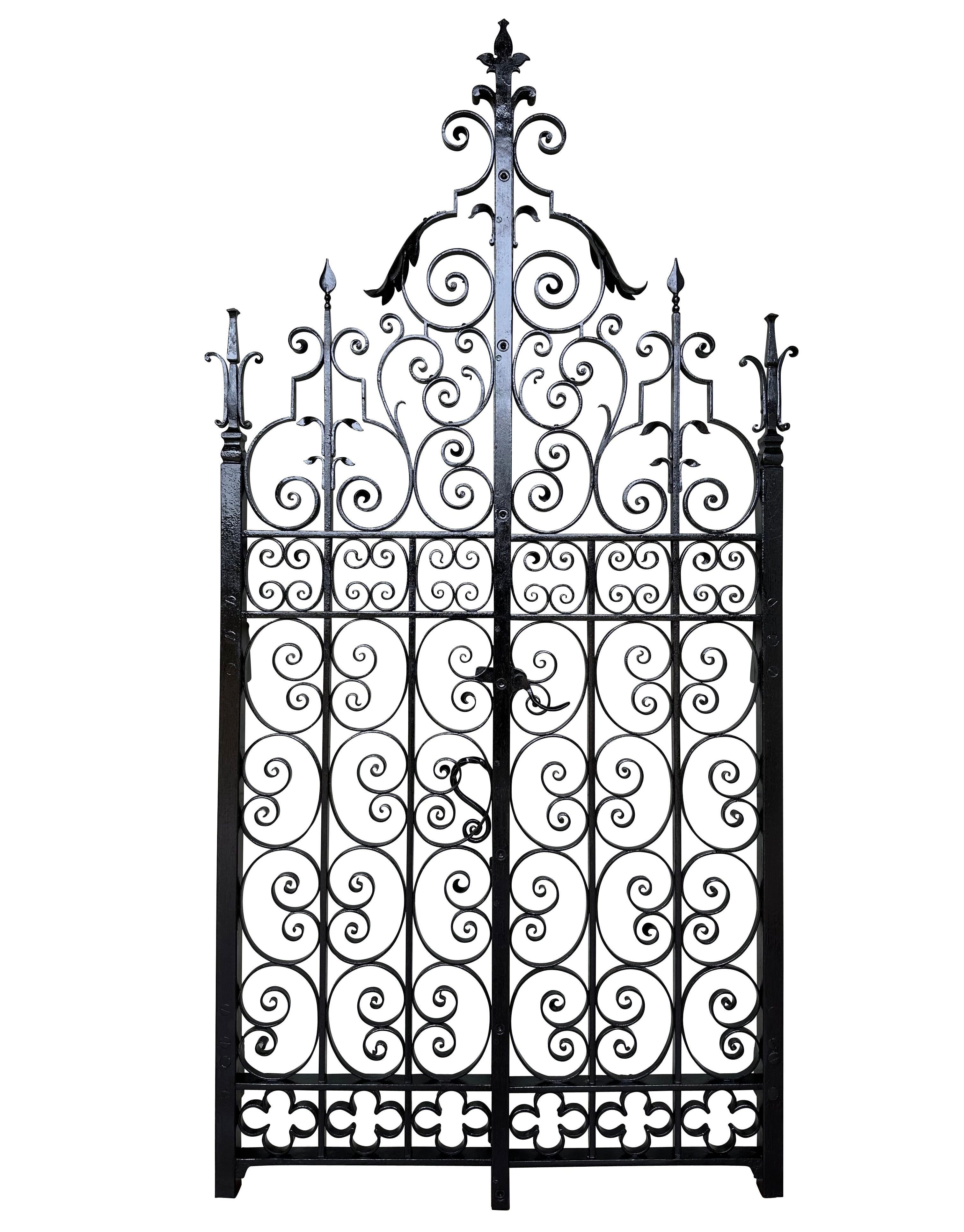 Decorative Victorian Wrought Iron Pedestrian Gate - 10353