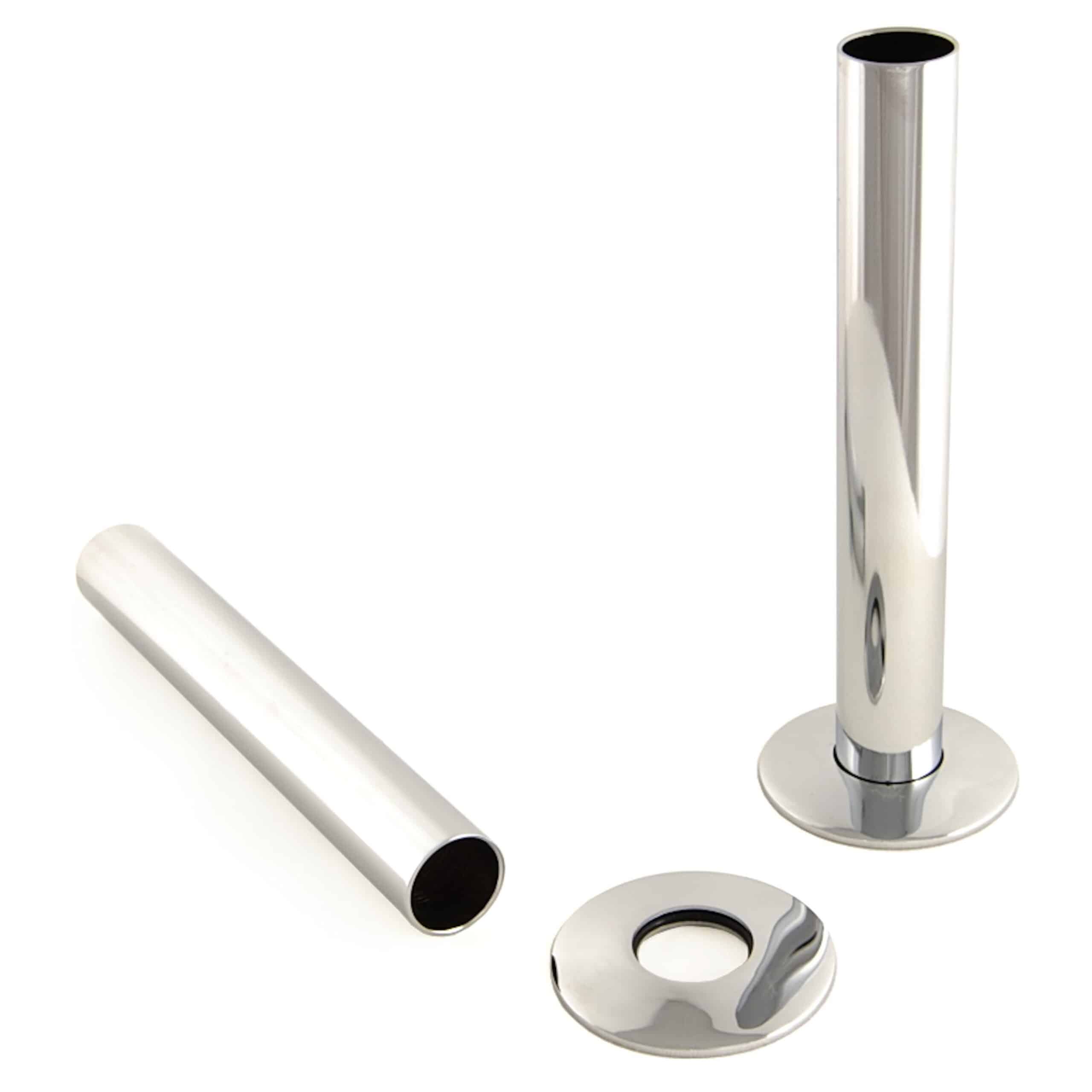 Chrome Pipe Sleeving Kit for Cast Iron Radiators