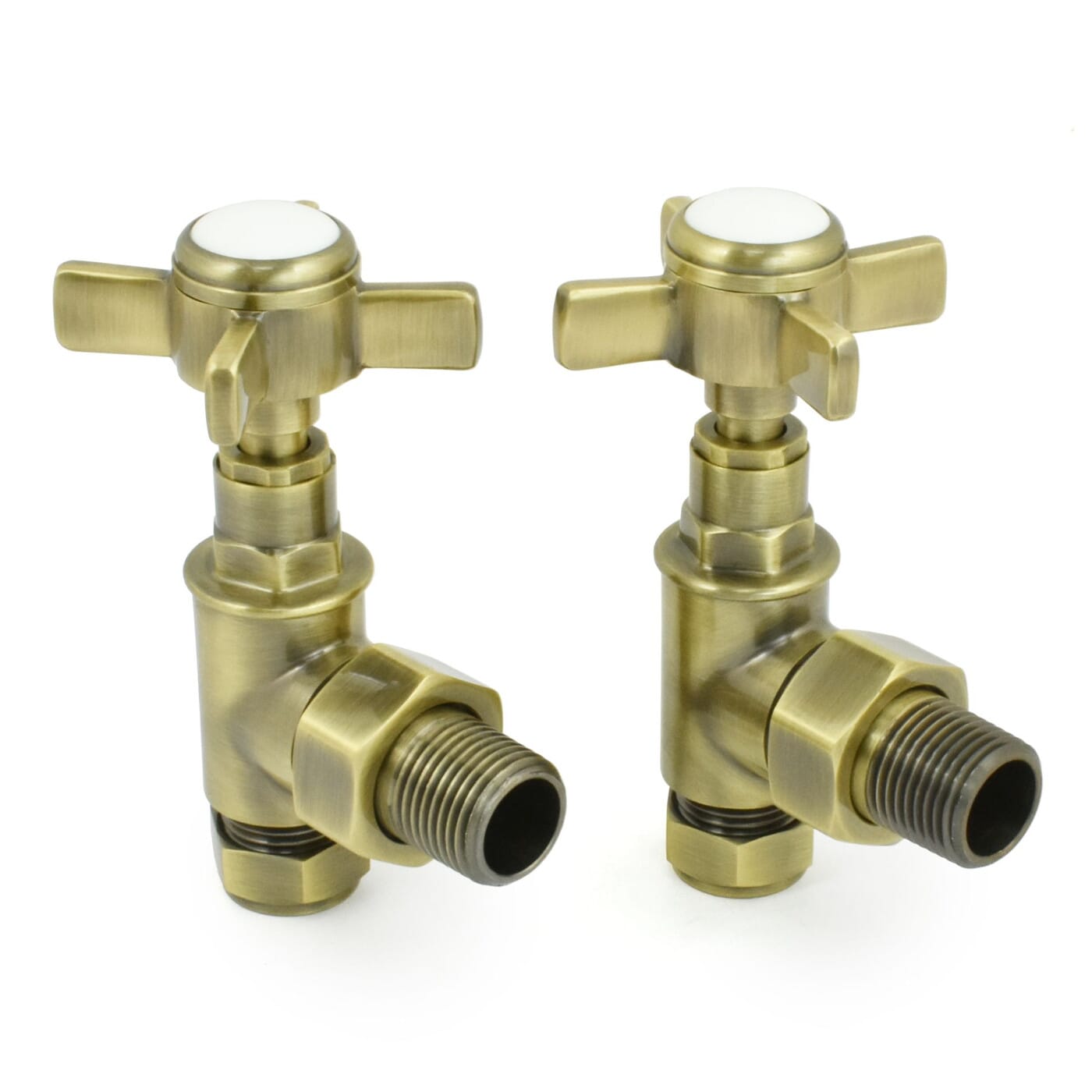 Antique Brass Westminster Radiator Valves - Westab
