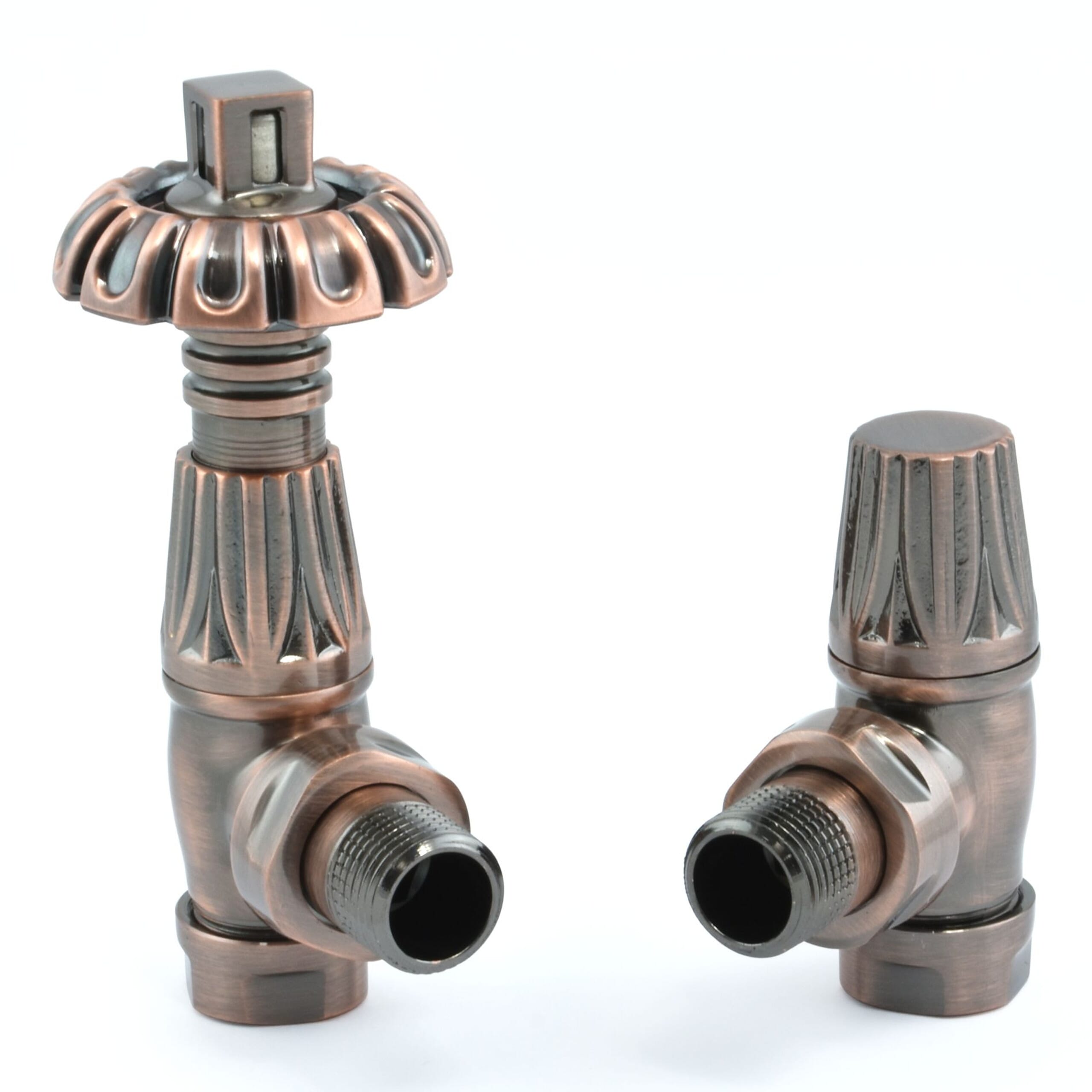 Gothic Antique Copper Radiator Valves - Gotac