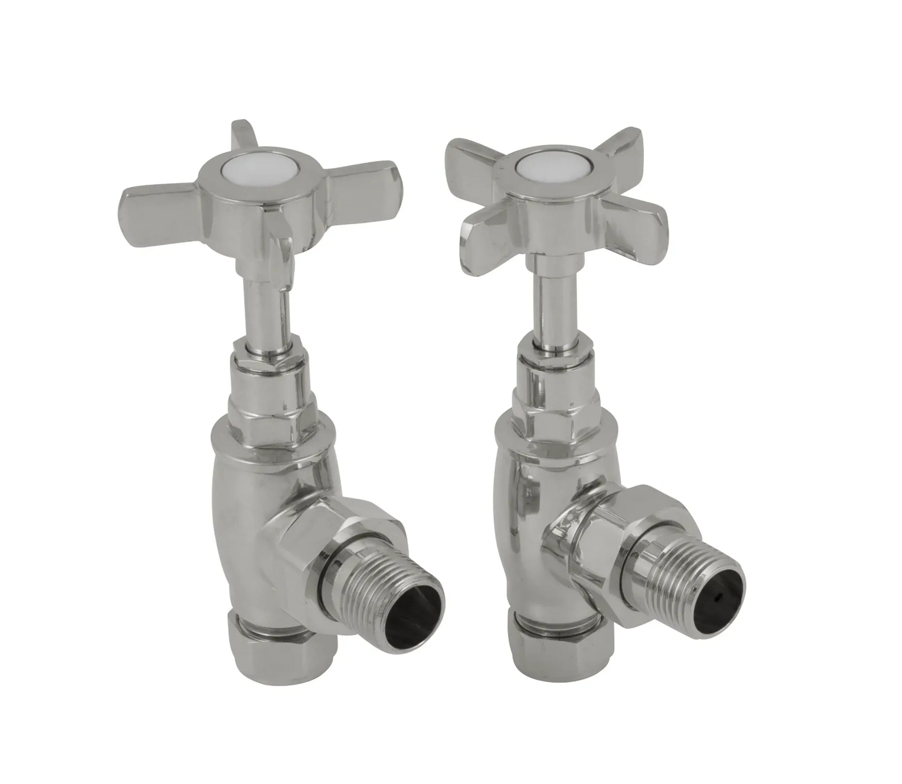 Carron Nickel Manual Radiator Valves - HAN011