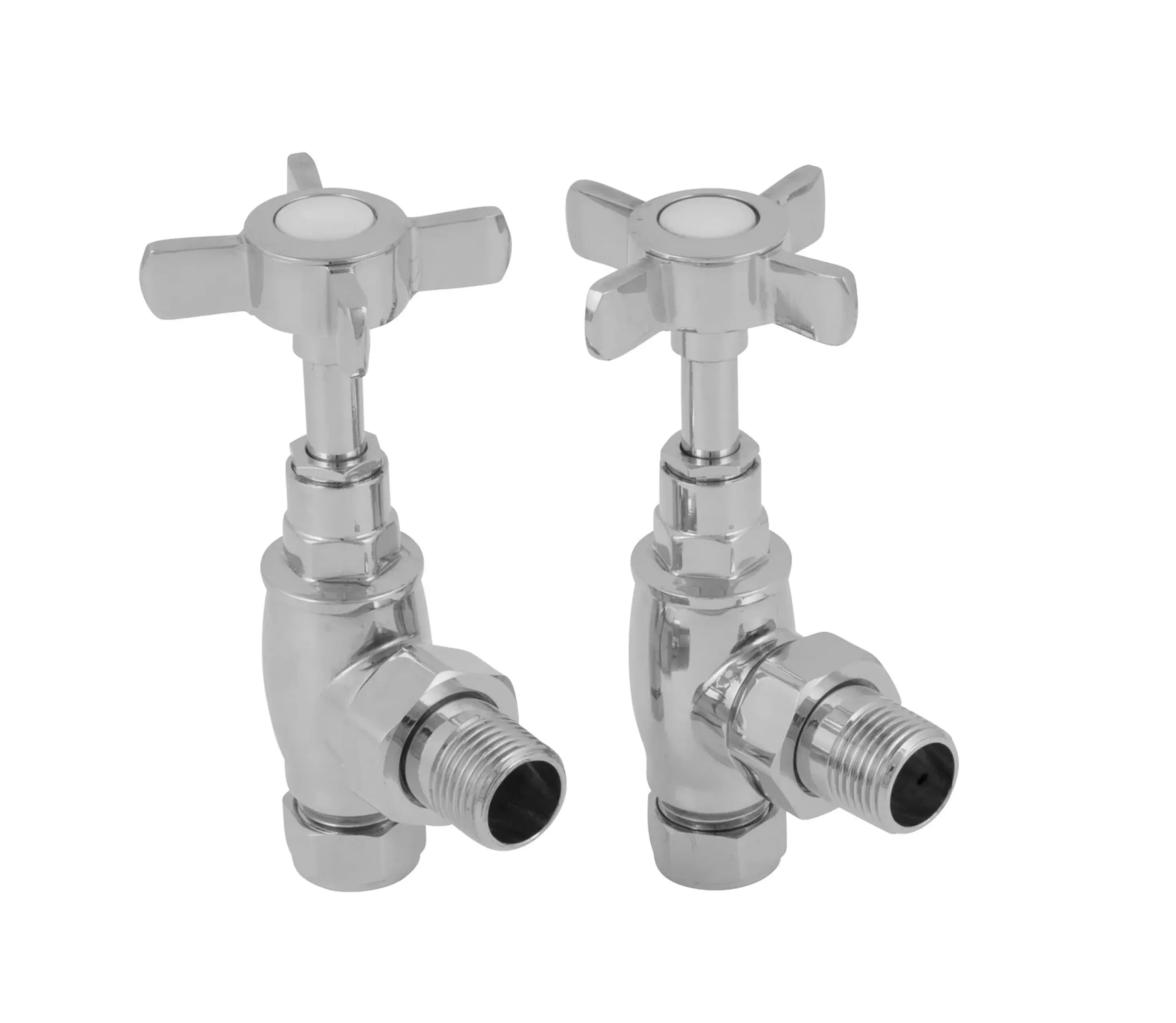 Carron Chrome Manual Radiator Valves - QSS016