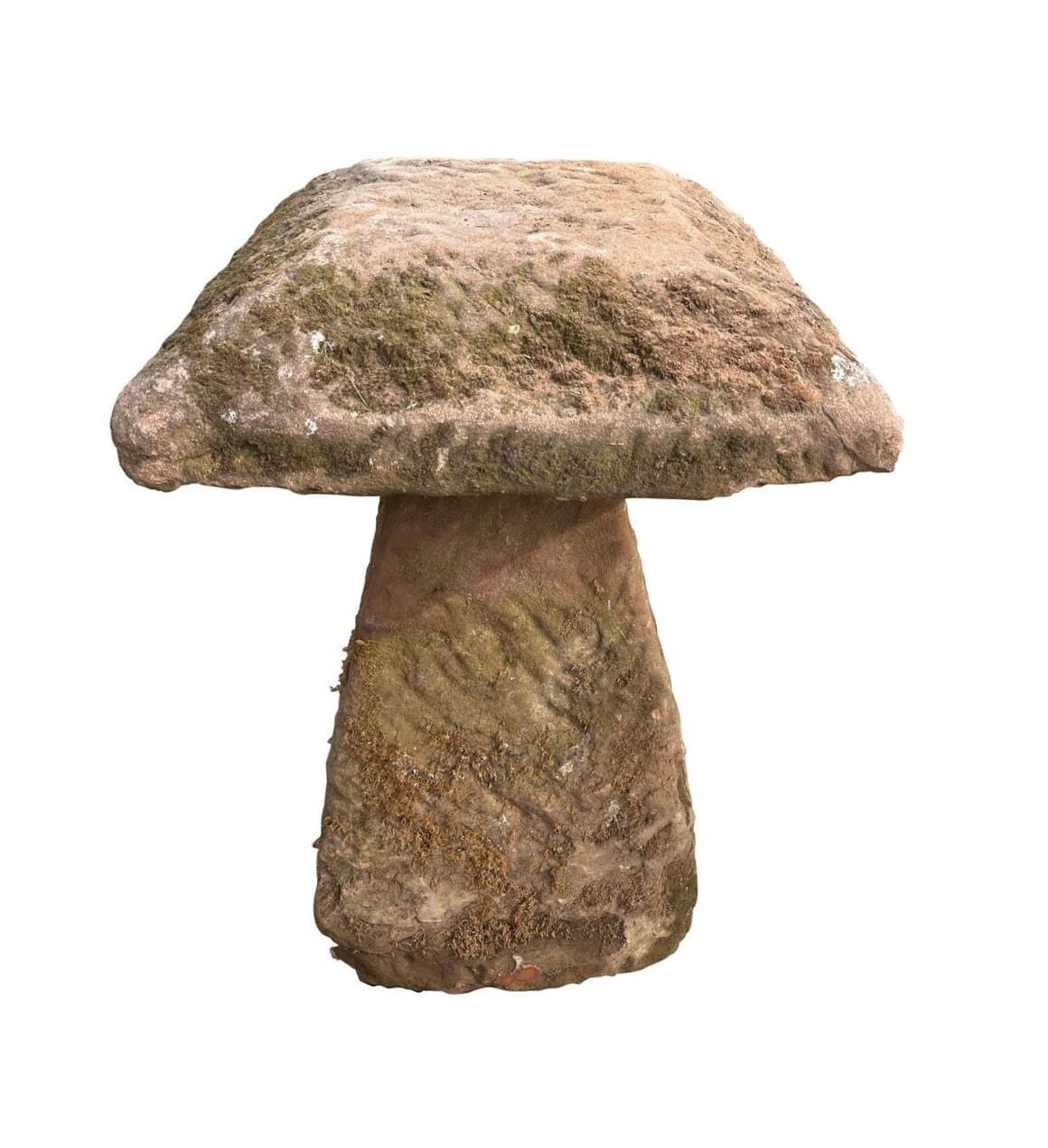 Original Large Garden Outdoor Red Sandstone Staddle Stone - 10380