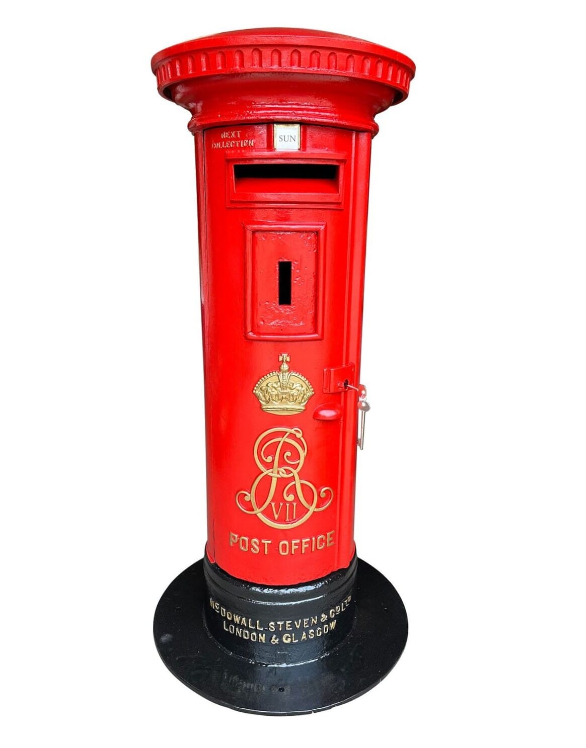 Original Cast Iron Edward VII Post Office Pillar Box - 10279