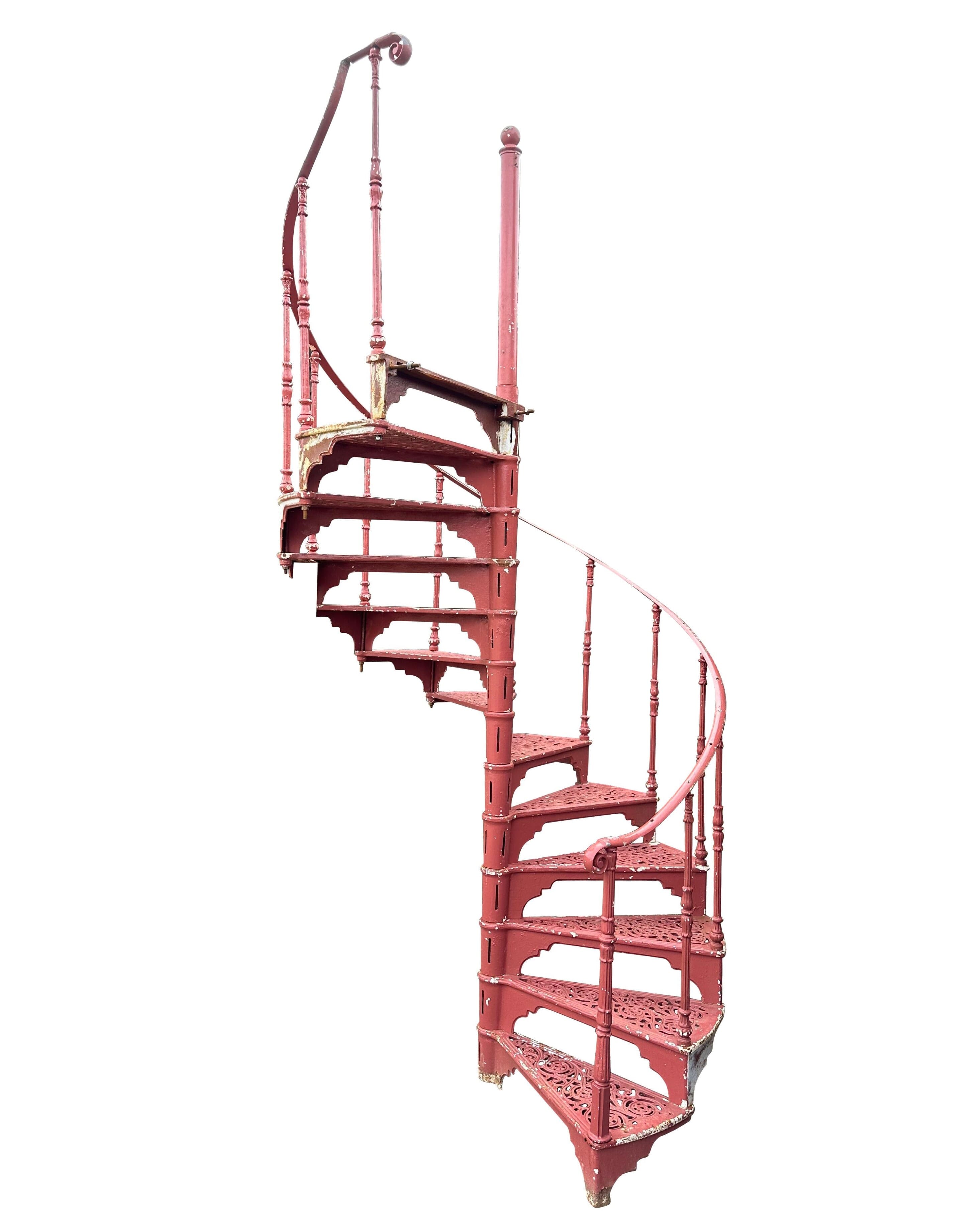 Reclaimed Large Safety Stairways Cast Iron Spiral Staircase - 10184